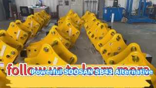 Backhoe Loader Hydraulic Breaker Best SOOSAN SB43 Equivalent for JCB 3CX and CAT Backhoe Loaders
