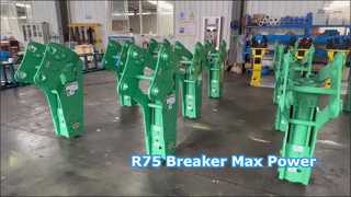 Fully Hydraulic Breaker R75: Best MSB MS250 Alternative for 6-9 Ton Excavators