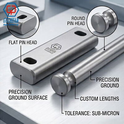 OEM-Grade Hydraulic Breaker Chisel Retainer Pins: Flat & Round Stop Pins for HB15G, HB20G, HB30G, and HB40G Nitrogen Rock Hammers