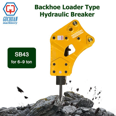 Banana-Type Hydraulic Breaker Best SOOSAN SB43 Equivalent for JCB 3CX and CAT Backhoe Loaders
